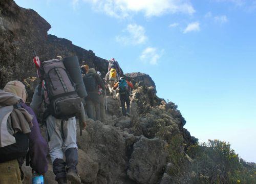 Gegroepeerde Kilimanjaro-trekking via Machame