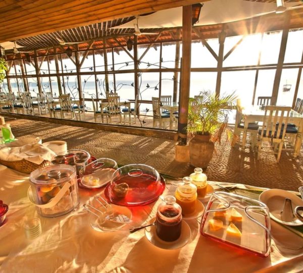 Terras van het restaurant