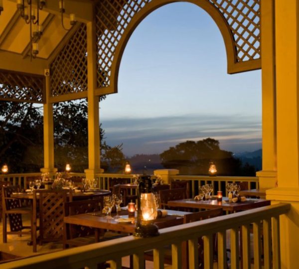 Terras van het restaurant